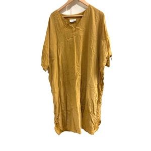 Channa mustard midi maxi dress 2X